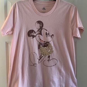 Disney Mickey rose colored tee.